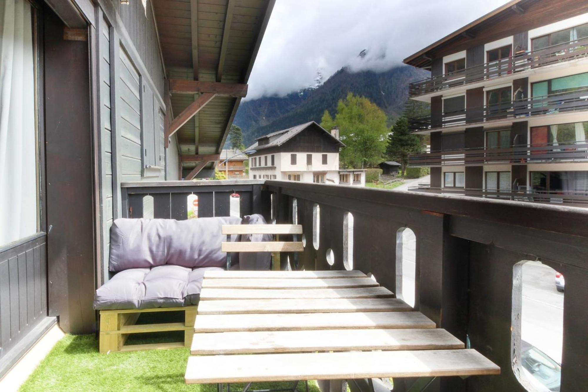 Les Dryades - Renove - Balcon Avec Vue Mt Blanc Les Houches Zewnętrze zdjęcie
